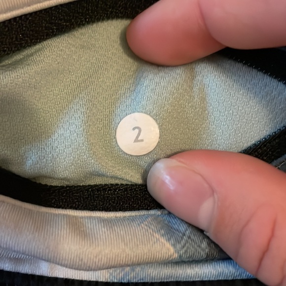 Black tie dye lululemon shorts. Worn once. - Picture 3 of 3